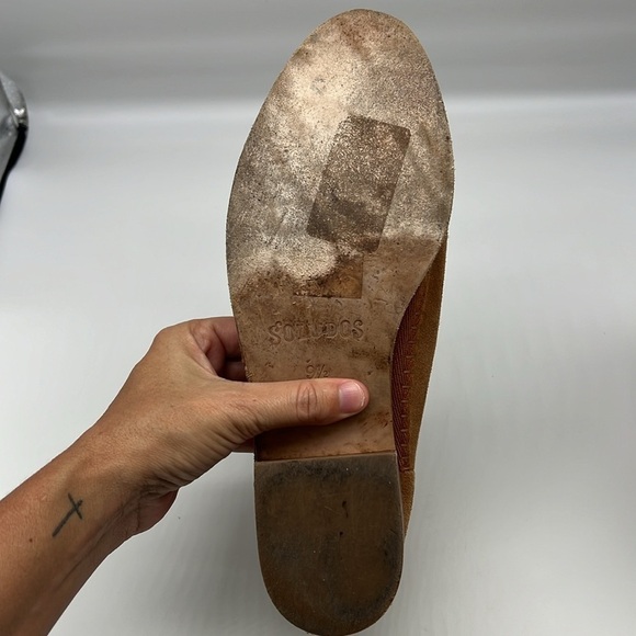 Soludos - Venetian Brown Suede Ankle Zip Heeled Pointed Toe Bootie Size 9.5 - Picture 9 of 16